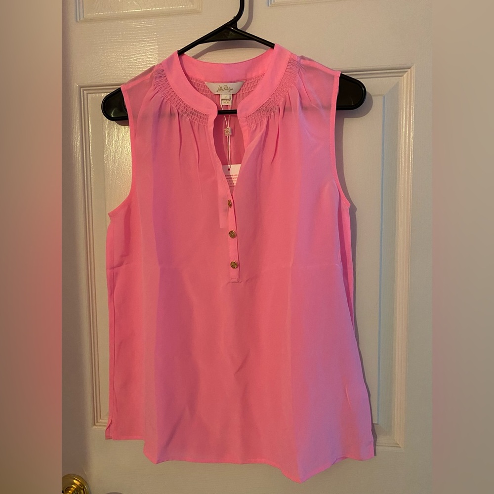 Lilly Pulitzer Sleeveless Elsa Blouse, NWT, size small